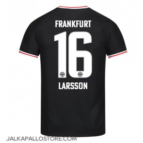 Eintracht Frankfurt Hugo Larsson #16 Vieraspaita 2023-24 Lyhythihainen